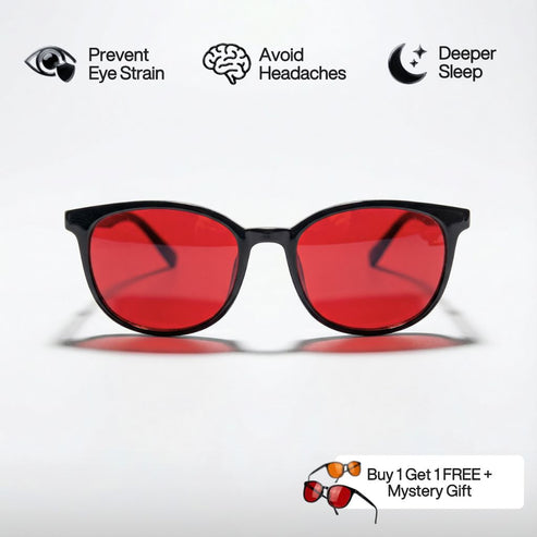 Circadian Shield Red Lens Sleep Glasses